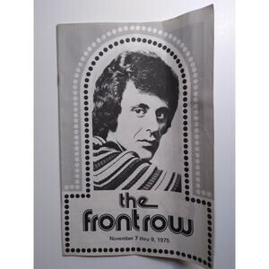 The Front Row Magazine Nov 1975 Frankie Valli Four Seasons Publisher